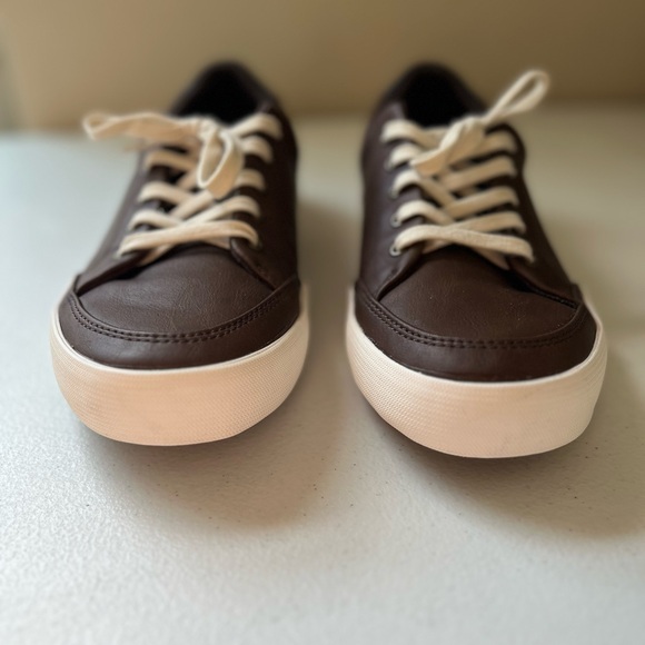 Sperry Unisex Harbor Tide Sneakers – Brown Faux Leather, Size 7M - Picture 7 of 10